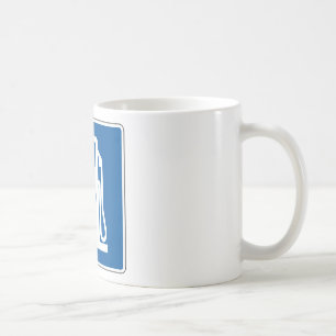 Dieseln gasar gatan undertecknar kaffemugg