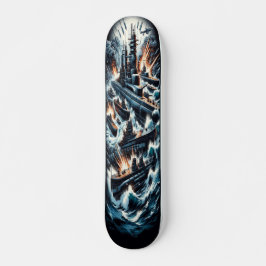 "Dieselpunk Warfare Deck" Mini Skateboard Bräda 18,5 Cm