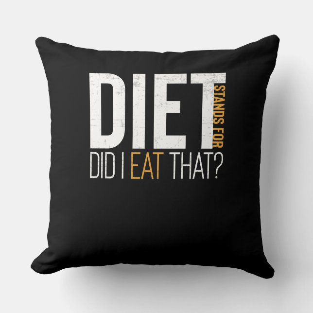 Diet åt jag den där fina Fitness-skämten Kudde (Framsida)