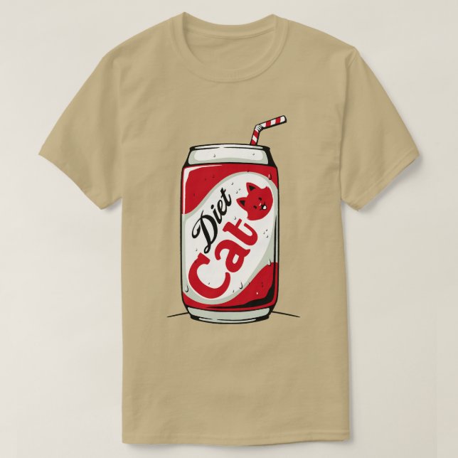 Diet Cat Can Soda av Tobe Fonseca T Shirt (Design framsida)