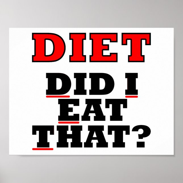 DIET Funny Poster (Framsidan)