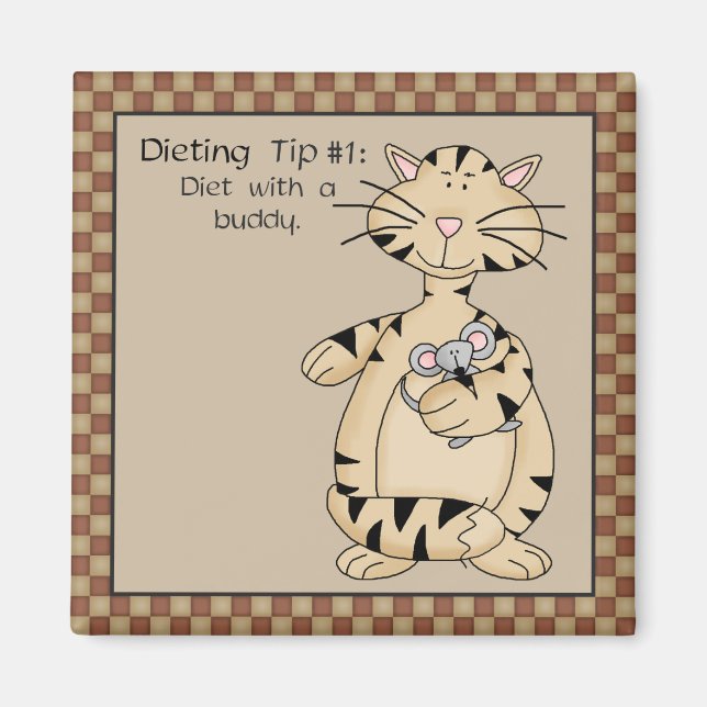 Diet med en Buddy - Fridge Magnet (Framsidan)