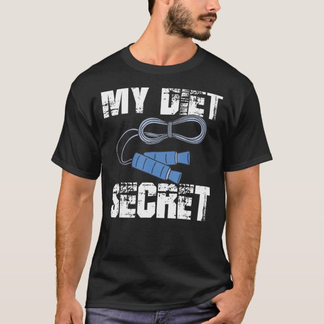 Diet Secret Weighted Jump Rope Dubbla Dutch Worko T Shirt (Framsida)