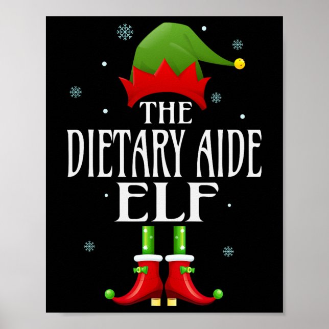 Dietaide Elf Julafton Funny Family Matching Kristu Poster (Framsidan)