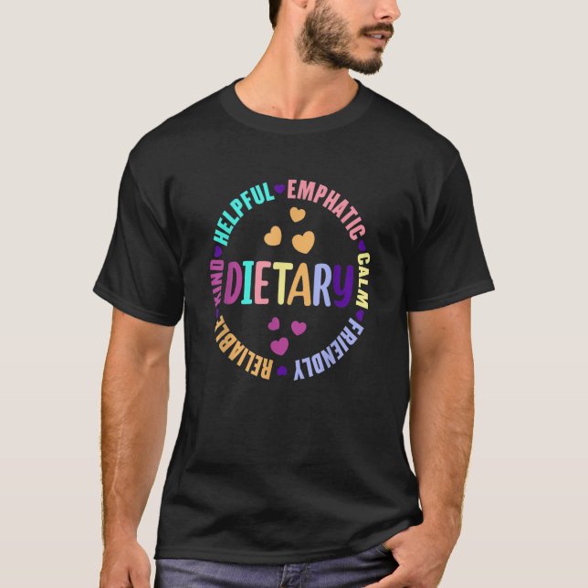 Dietär dietitisk dietitisk dietitism i matsmältnin t shirt (Framsida)