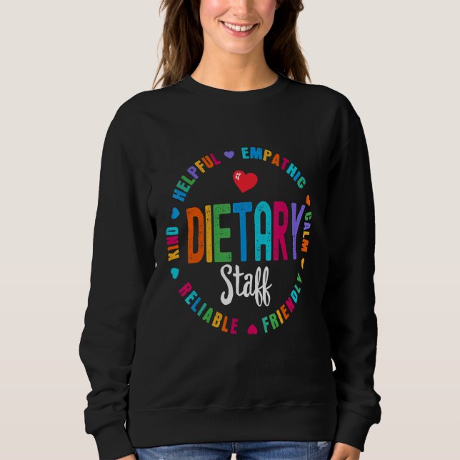 Dietary Staff Appreciation Week healthcare Dietiti T Shirt (Framsida)
