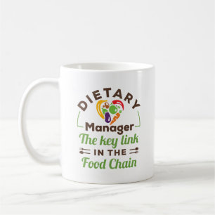 Dietchef Nyckel-länken i livsmedelskedjan Kaffemugg