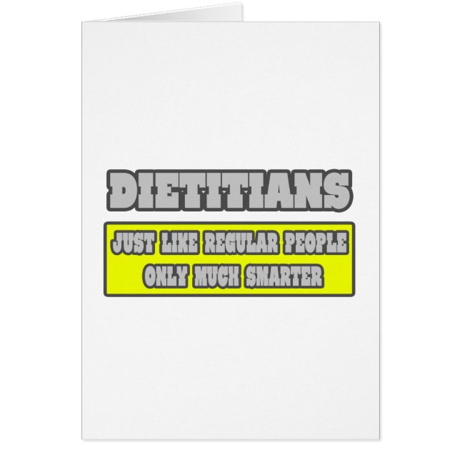 Dietianer...mycket smartare hälsningskort (Framsidan)