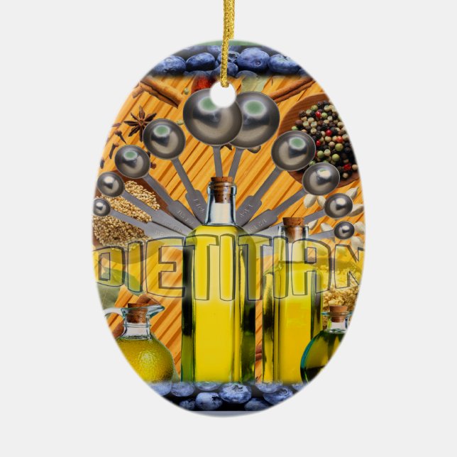 DIETISK LOGOTYP FÖR LIVSMEDELSKOLLAGE JULGRANSPRYDNAD KERAMIK (Framsidan)