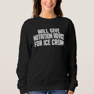 Dietist kommer att ge näringsrådgivning för glass t shirt