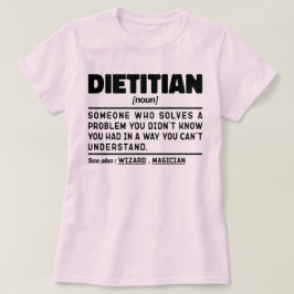 Dietist Substantiv Definition Nutrition Coach Roli T Shirt