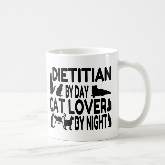 Dietitian Cat Lover Kaffemugg (Höger)