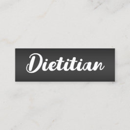 Dietitian Foodie Nutrition Mini Visitkort