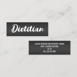 Dietitian Foodie Nutrition Mini Visitkort