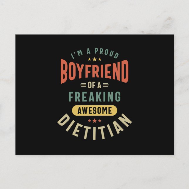 Dietitian Job Title Gift Vykort (Framsida)