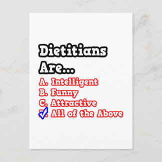 Dietitian Quiz..Joke Vykort