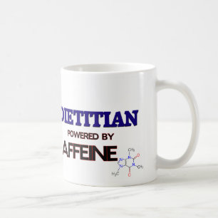 Dietitian som drivas av koffein kaffemugg
