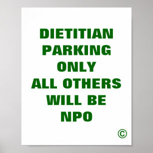 Dietitianen som parkerar endast alla andra Will, Poster