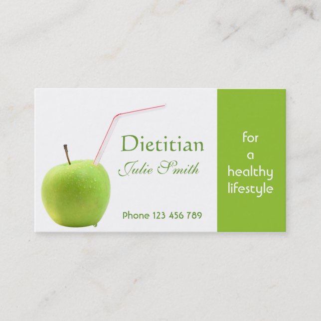 Dietitianvisitkort Visitkort (Framsida)