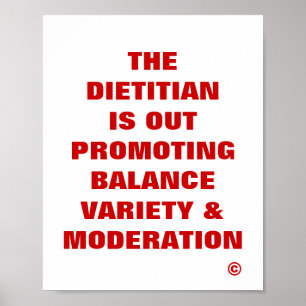 Dietitisen är ute ...Balansvariation och måttlighe Poster