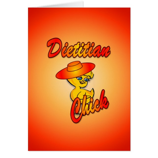Dietitisk Chick #5 Hälsningskort (Framsidan)