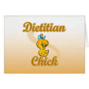 Dietitisk Chick Hälsningskort