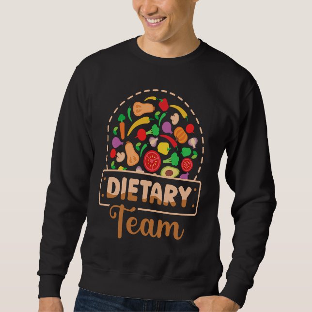 Dietitisk dietbaserad hjälp för fjärrskrivbord lång ärmad tröja (Framsida)