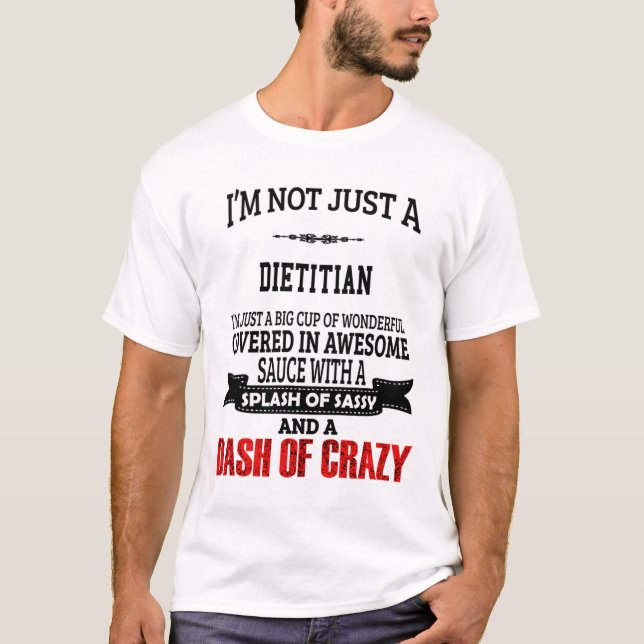 Dietitisk T-Shirt Gift/Present, nyfiken citat (Framsida)