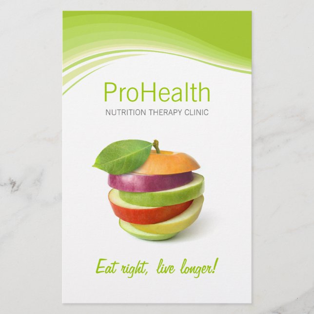 Dietitist/nitritionist/Personlig utbildare Flygblad (Framsidan)