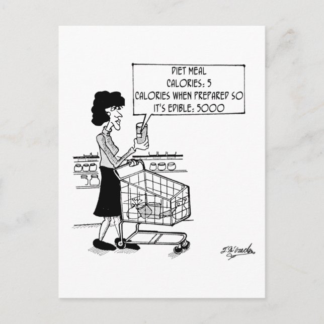 Dietmåltid Oätligt Som Det Är Vykort (Framsida)