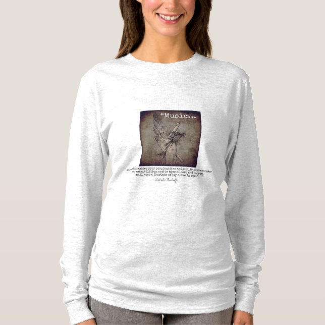 Dietrich Bonhoeffer musikcitat T Shirt (Framsida)