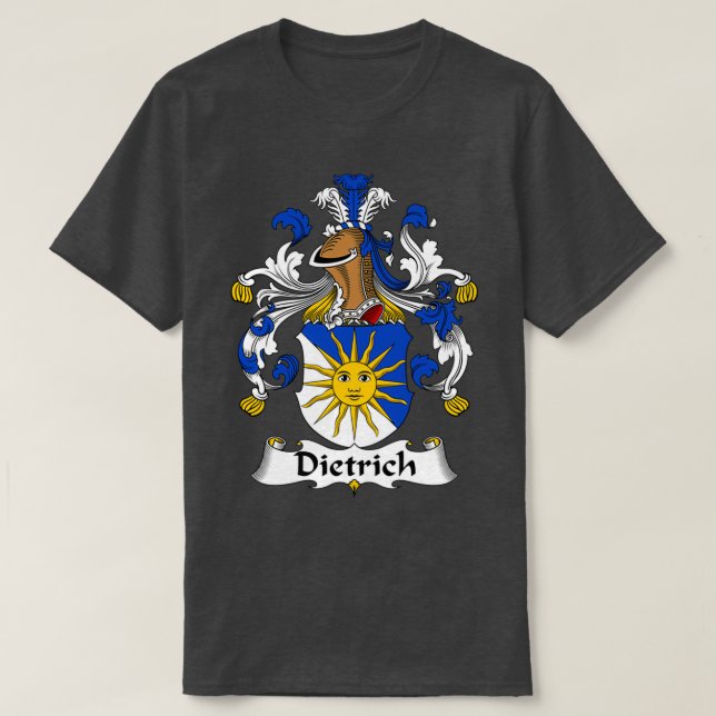 Dietrich Jackar Arm Family Crest T Shirt (Design framsida)