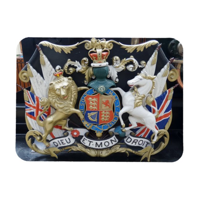 Dieu Et.Mon Droit 3"x4" Magnet (Horisontell)