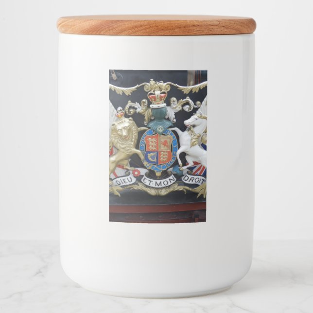 Dieu Et.Mon Droit Food Container Label Mat Etikett (Framsida)