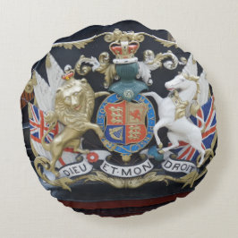 Dieu Et.Mon Droit Round Pillow Rund Kudde