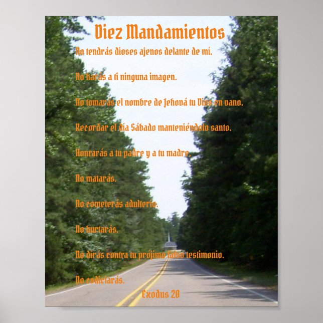 Diez Mandamientos - Camino Celestial Poster (Framsidan)