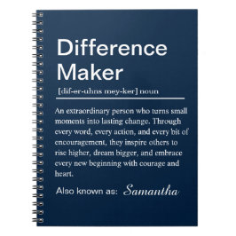 Difference Maker Definition Anteckningsbok