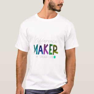 Difference Maker School Teacher Långärmad T Shir Shirt