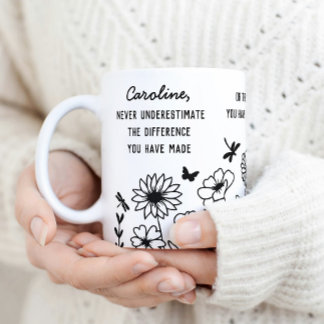 "Difference You've Made" Personalized Name Custom Kaffemugg