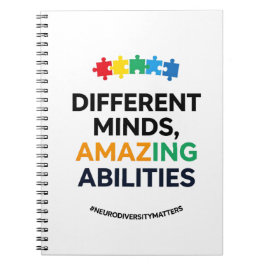 Different Minds Amazing Abilities Awareness Art Anteckningsbok