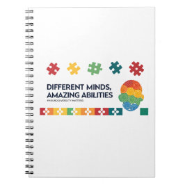 Different Minds Amazing Abilities Awareness Art Anteckningsbok