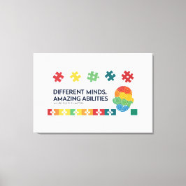 Different Minds Amazing Abilities Awareness Art Canvastryck