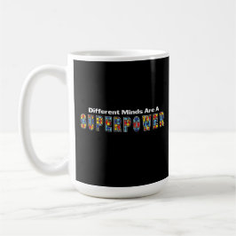 Different Minds Are a Superpower Autism Acceptance Kaffemugg