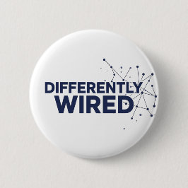 Differently Wired – Autism Awareness Month Blå Knapp