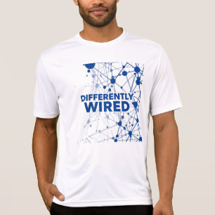 Differently Wired – Autism Awareness Month Blå T Shirt