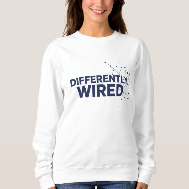 Differently Wired – Autism Awareness Month Blå  T Shirt (Framsida)