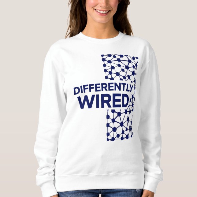 Differently Wired – Autism Awareness Month Blå T Shirt (Framsida)
