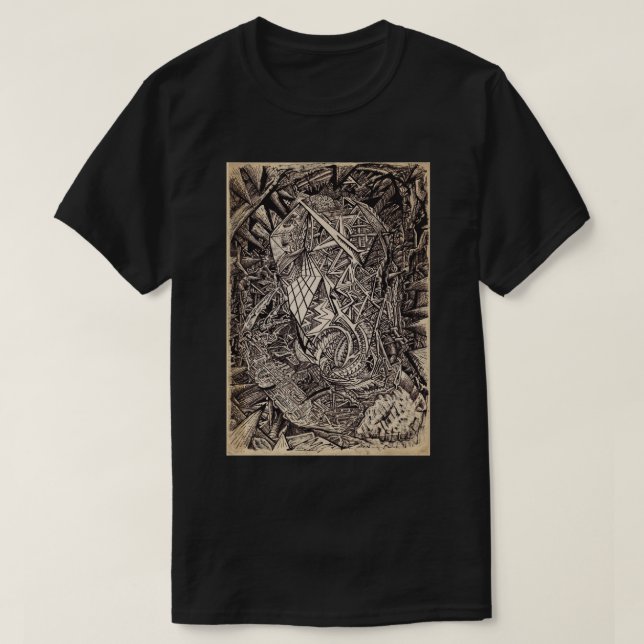 Diffracted (cavern dweller), av Brian Benson Tee Shirt (Design framsida)