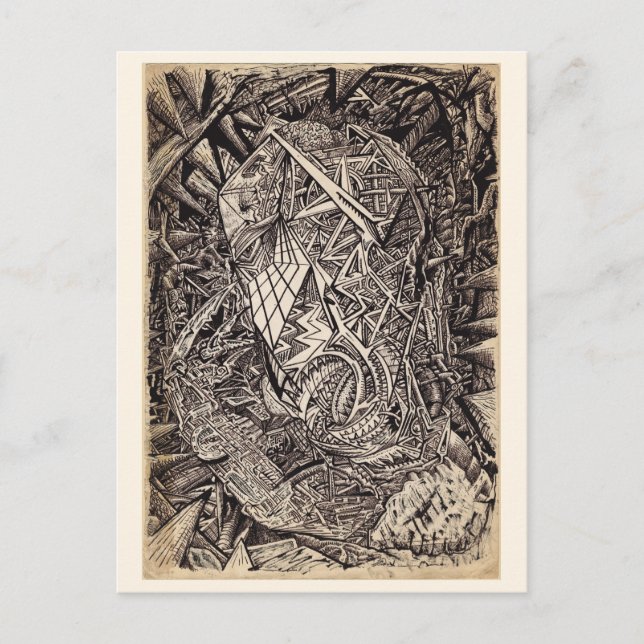 Diffracted (cavern dweller), av Brian Benson Vykort (Framsida)