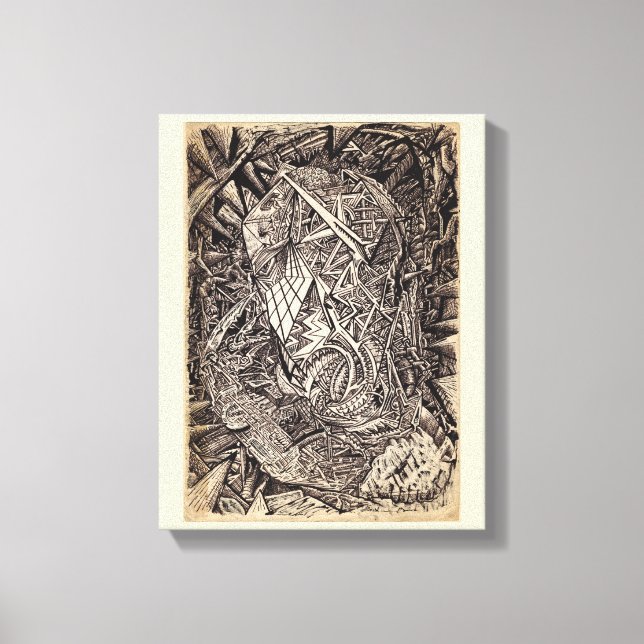 Diffrakterad (cavern dweller) Canvas Art (Framsida)